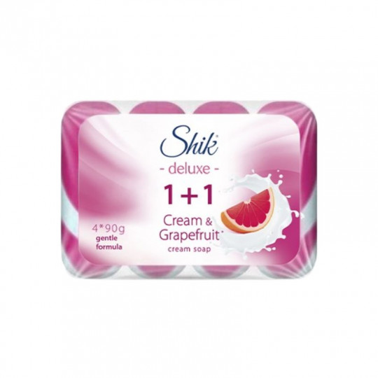 Shik Deluxe tualetinis muilas Kremas ir greipfrutas, 4x90g