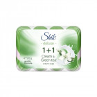 Shik Deluxe tualetinis muilas Kremas ir žalioji arbata, 4x90 g