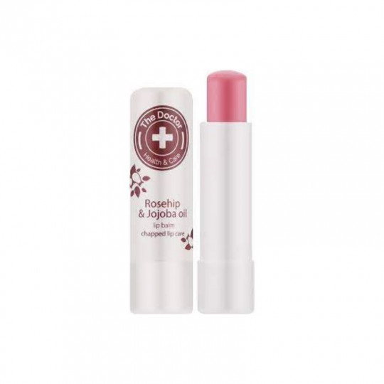 The Doctor+ Health & Care Rosehip & jojoba oil lip balm, 3,6 g