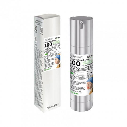 Dizao. MASTERPIECES. CICA and HYALURON. Microneedling Serum with SPICULES a