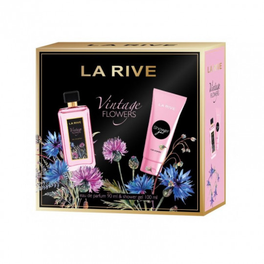 Rinkinys VINTAGE FLOWERS mot.(p/v 90 ml+dušo želė 100 ml)
