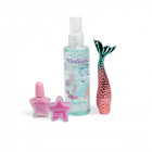 MARTINELIA kosmetikos rinkinys Let's Be Mermaids 4 poz.: 85 ml kūno dulksna, lūpų blizgesys, nagų lakas, lūpų blizgesys