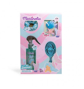 MARTINELIA LET'S BE MERMAID HAIR MAGIC SET, 4 units: Scrunchie, Hair Clips,
