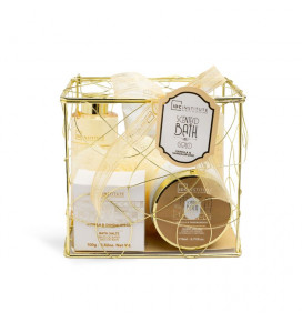 IDC InstituteScented Bath Gold PERFECT GIFT SET, 6pcs.: 150ml shower gel, 1