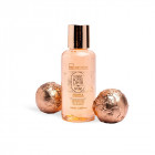 IDC Institute Scented Bath Bronze Gift Set: 100ml shower gel, bath bombs 2x