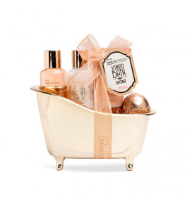 IDC Institute Scented Bath Bronze Set Bathtub: 100ml shower gel, 100ml body