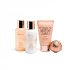 IDC INSTITUTE vonios rinkinys Orange & Cinnamon 4 pozicijos: 100 ml dušo gelis, 100 ml kūno losjonas, 80 ml rankų losjonas, 40 g