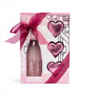 IDC Institute Scented Bath Rose Bubble Bath Set: 150ml bubble bath, 3 x 30g