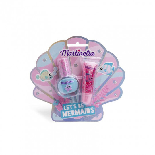 MARTINELIA LET'S BE MERMAIDS MAGIC DUO: Nail Polish , Lipgloss tube