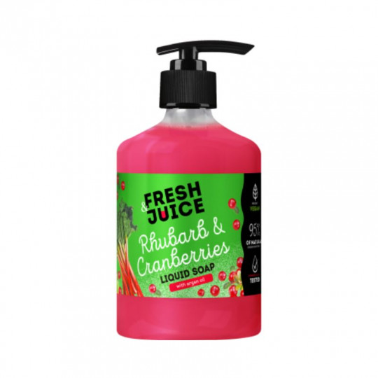 Fresh Juice liquid soap Rhubard & Cranberries, 460 ml