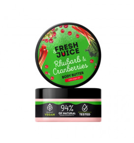 Fresh Juice body butter Rhubarb & Cranberries, 200 ml