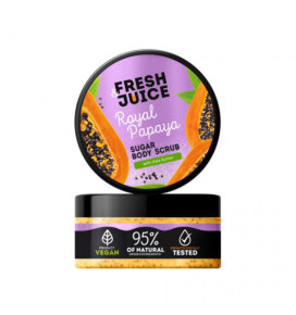 Fresh Juice body scrub with sugar Papaya Royal, 200 ml