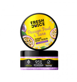 Fresh Juice body scrub with sugar Passion fruit & Tiare, 200 ml