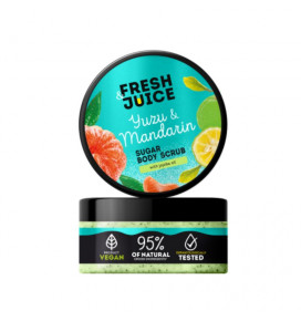 Fresh Juice body scrub with sugar Yuzu & Mandarin, 200 ml