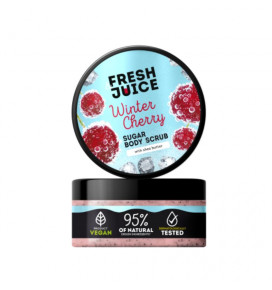 Fresh Juice body scrub with sugar Winter Cherry, 200 ml