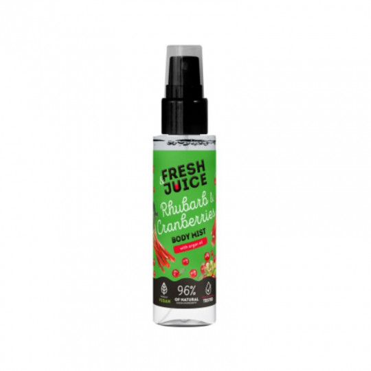 FRESH JUICE kūno dulksna Rhubarb & Cranberries, 150 ml