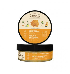 "Green Pharmacy" Sugar body scrub Turmeric and pumpkin oil 225ml