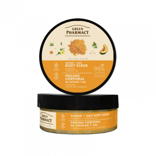 "Green Pharmacy" Sugar body scrub Turmeric and pumpkin oil 225ml