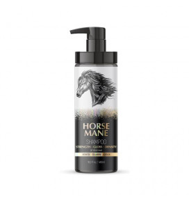 Horse Mane strengthening shampoo with keratin and collagen, 480 ml