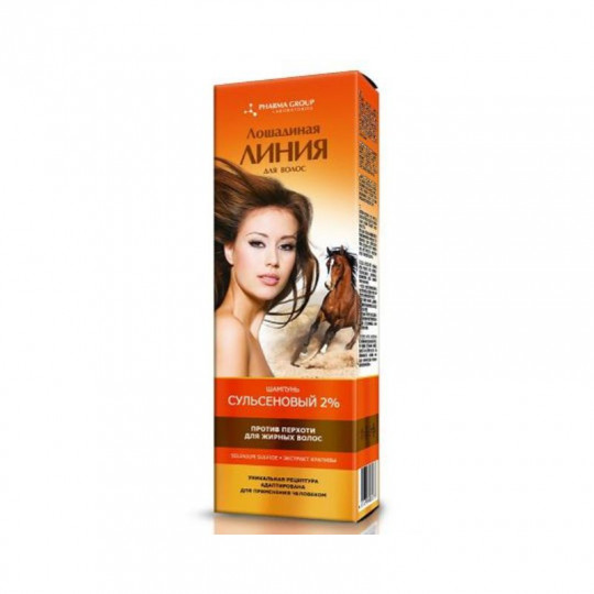 Horse Line Sulseno anti-dandruff shampoo 2% for oily hair, 200 ml