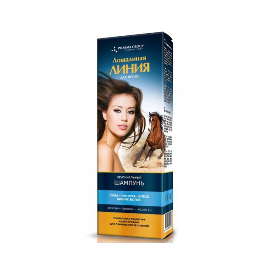 Horse Line shampoo for hair strengthening, volume and shine, 200 ml