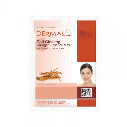 DERMAL Red Ginseng Collagen Essence Mask, 23 g