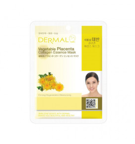 DERMAL Vegetable Placenta Collagen Essence Mask, 23 g