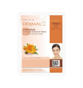 DERMAL Calendula Collagen Essence Mask, 23 g