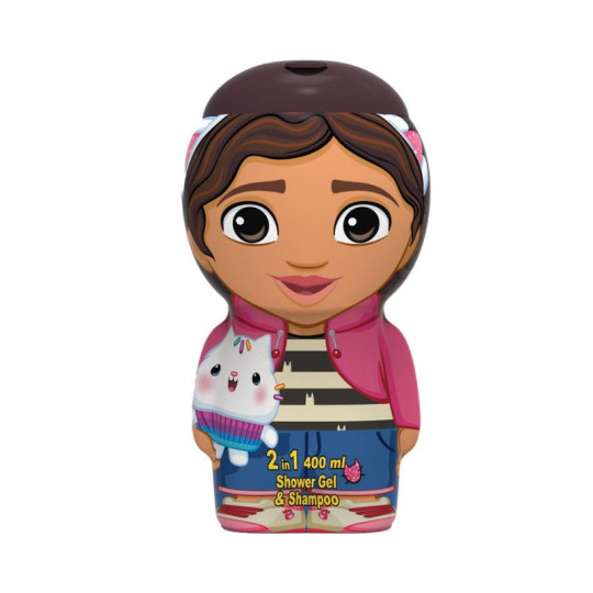 Air-Val Gabby's Dollhouse 3D dušo želė ir šampūnas 2 in 1, 400 ml