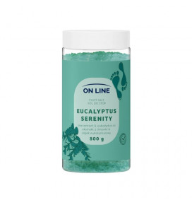 ON LINE druska kojų vonelėms Eukalipto aromato, 800 g