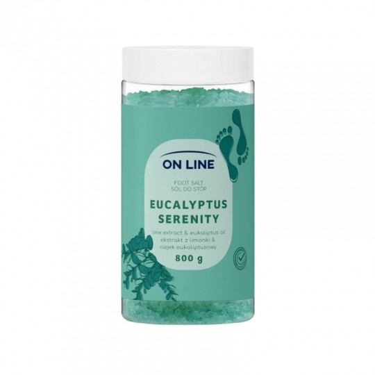 ON LINE druska kojų vonelėms Eukalipto aromato, 800 g
