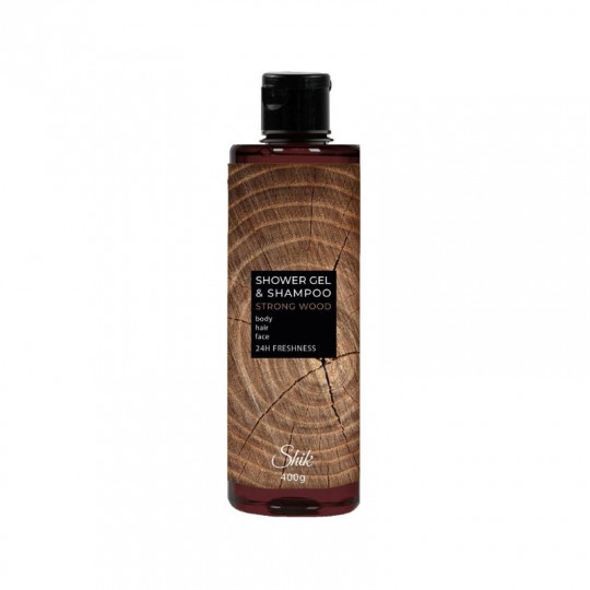Shik Men vyriškas dušo gelis Strong Wood, 400 g