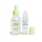IDC INSTITUTE veido priežiūros rinkinys Aloe Vera 2 poz.: 10 ml akių serumas - rutulinis buteliukas, 30 ml veido serumas