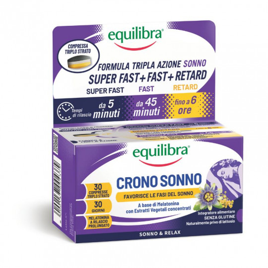 EQUILIBRA maisto papildas Chrono Sleep, 30 tablečių