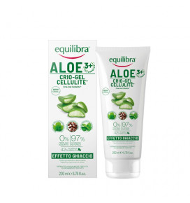 EQUILIBRA Aloe 3+ kūno anticeliulitinis krio-gelis vėsinamasis, 200 ml