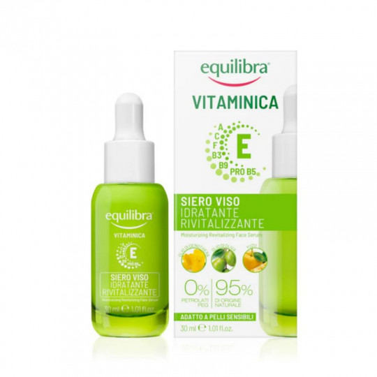 EQUILIBRA revitalizuojantys vitaminų lašai veidui, 30 ml