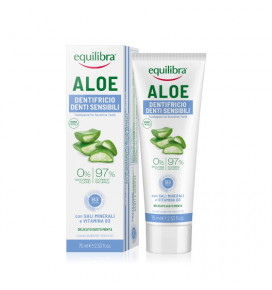 EQUILIBRA Aloe dantų pasta jautriems dantims, 75 ml