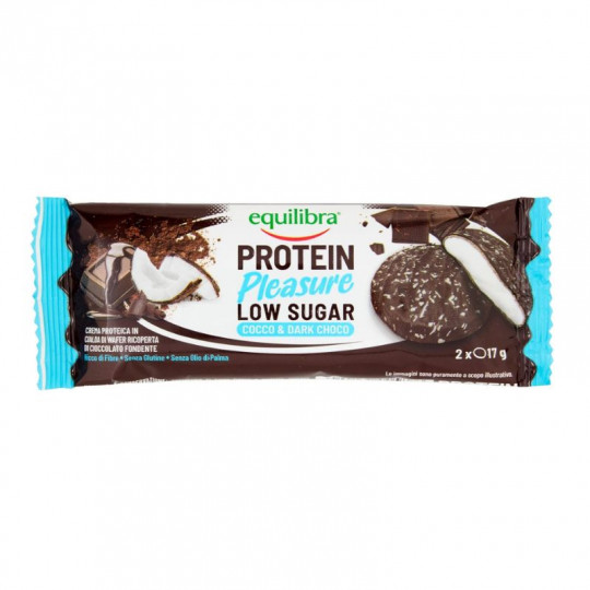 Equilibra Protein Pleasure 2x17 g – Pistachio & Dark Choco bar