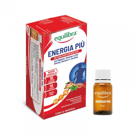 Equilibra food supplement Energy Plus, 10 x 15 ml single-dose vials