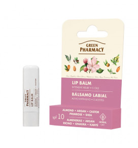 Green Pharmacy Lip Balm with Five Oil Complex, 3.6 g