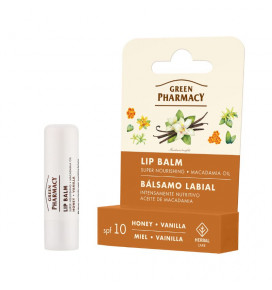 Green Pharmacy Nourishing Lip Balm with Honey and Vanilla, 3.6 g