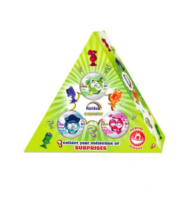 RAINBOW Bath bubble set with a surprise, 3x100 g