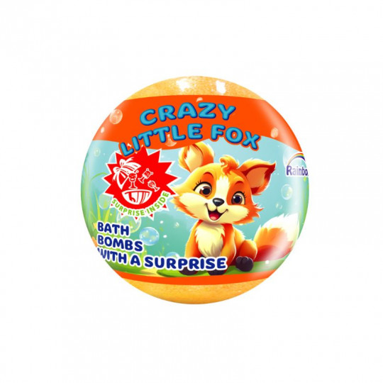 RAINBOW vonios burbulas Crazy Little Fox, 100 g (su siurprizu)
