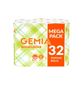 GEMIA tualetinis popierius 32rul/3sl, vnt