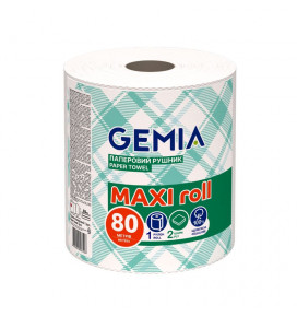 GEMIA popieriniai rankšluoščiai Maxi 1rul/ 2s l/ 80 m/ 400 l