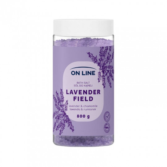 ON LINE vonios druska Lavender Field, 800 g