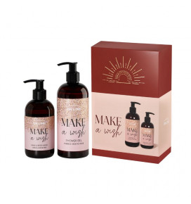 MAKE A WISH shower gel, 400 ml and hand wash, 240 ml Amber & Almond Milk