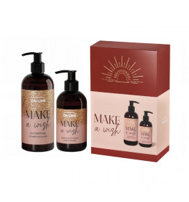 ON LINE Make a wish dovanų rinkinys Cedarwood & Rose (dušo želė 400 ml, kūno ir rankų prausiklis 240 ml)