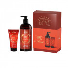 ON LINE Time to shine dovanų rinkinys Spicy Orange (dušo želė 400 ml ir rankų kremas 75 ml)