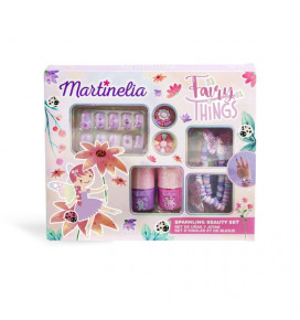Martinelia kosmetikos rinkinys Fairy Things Sparkling, 4 poz.: 20 nagų lipdukų, 2 nagų lakai, 2 žiedai, 2 apyrankės